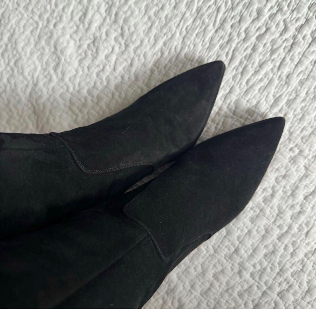 美品希少Christian Dior ロングブーツ スエード ブラック 23cm