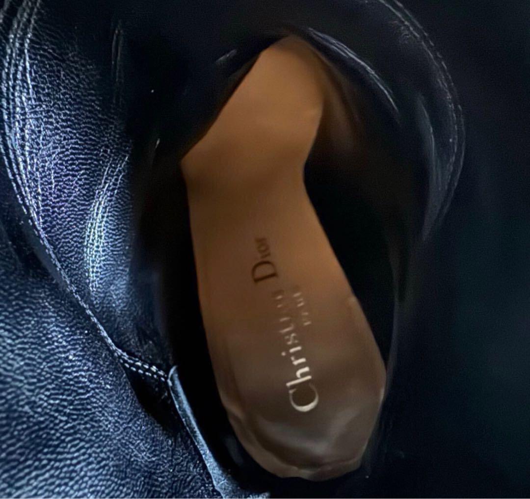 美品希少Christian Dior ロングブーツ スエード ブラック 23cm