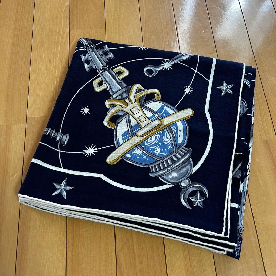 HERMES カシミアシルク　カシシル　コーラスステラルム　140