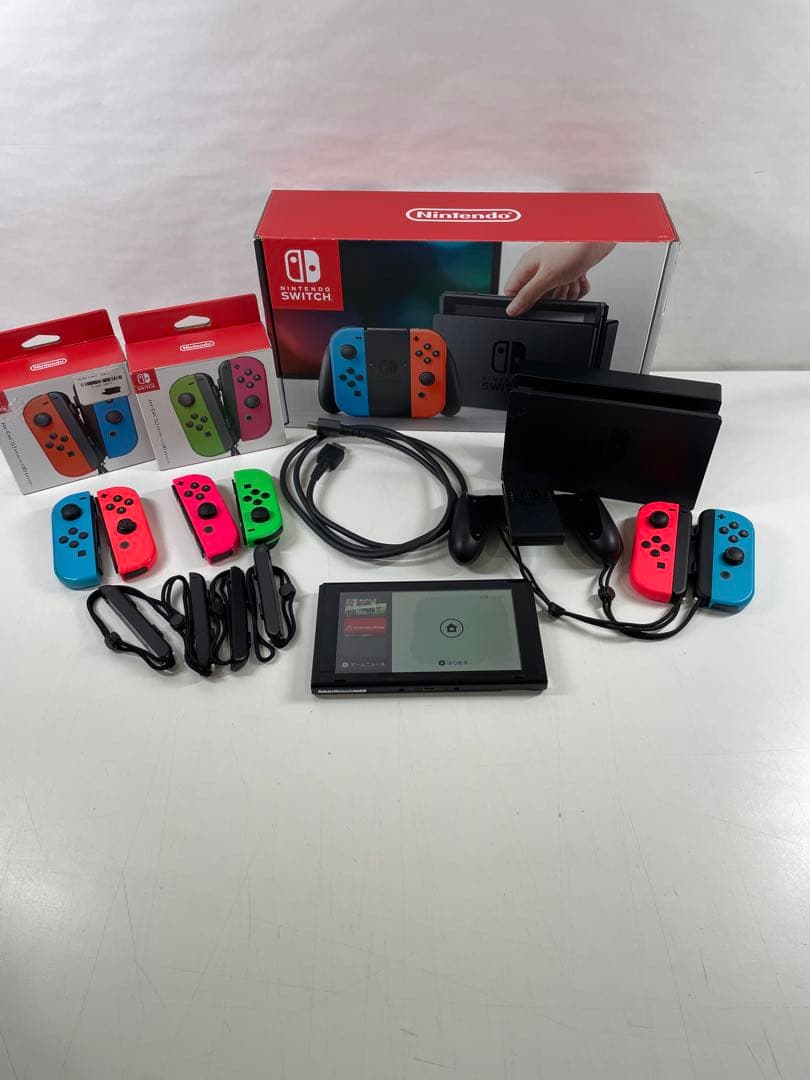 Nintendo Switch 本体 ジョイコン4個付き 現状品