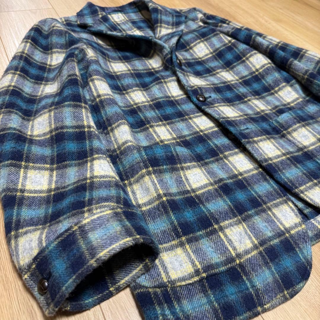 D.C.WHITE Burlington 46 BLUE ジャケット チェック