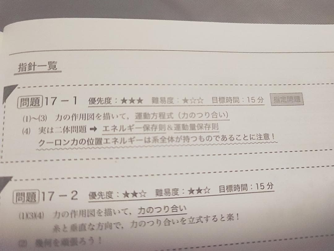 鉄緑会　24年　高3物理 物理の登竜門手書き　解答集　駿台　河合塾　東進