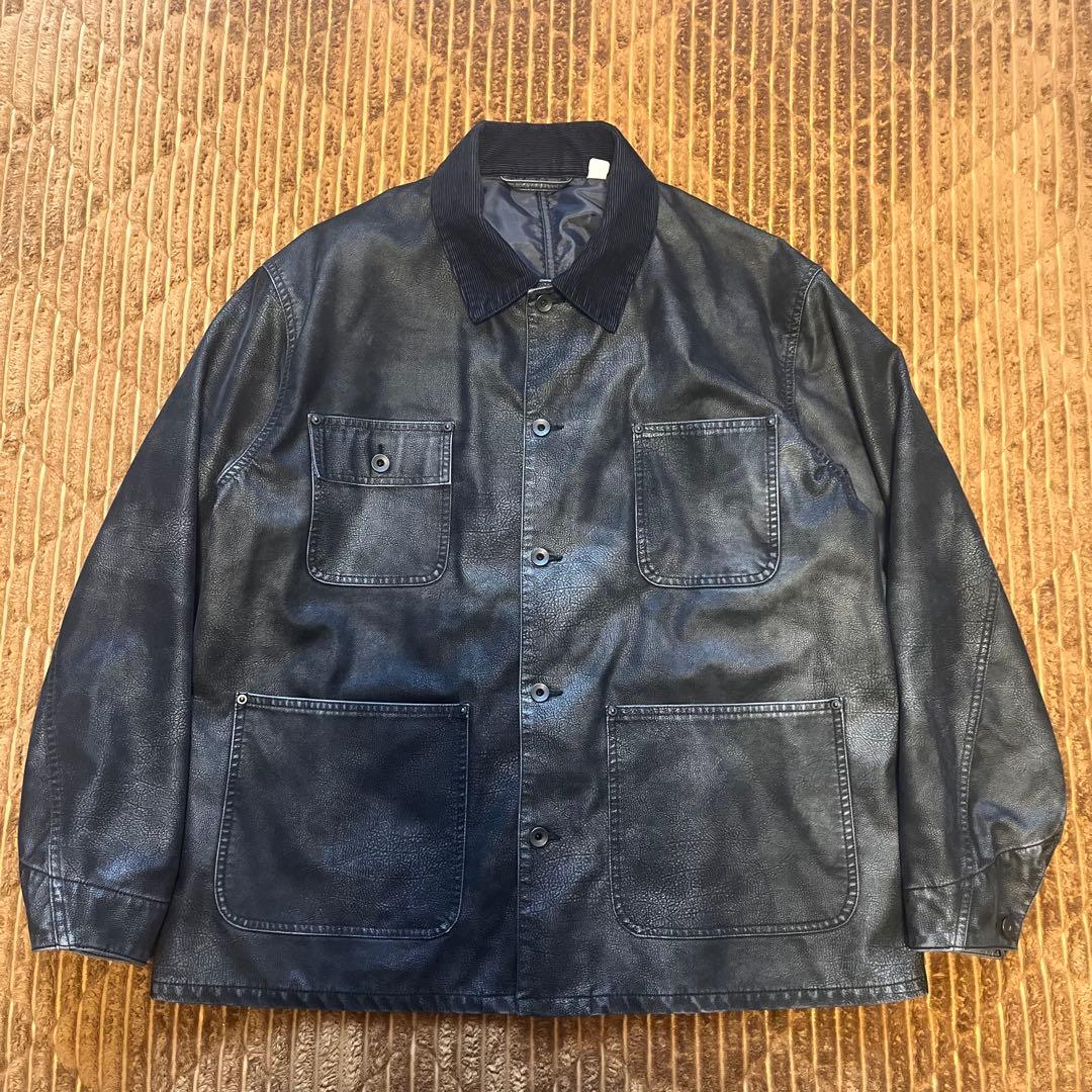 25AW ジャーナルスタンダード フロック レザー カバーオール