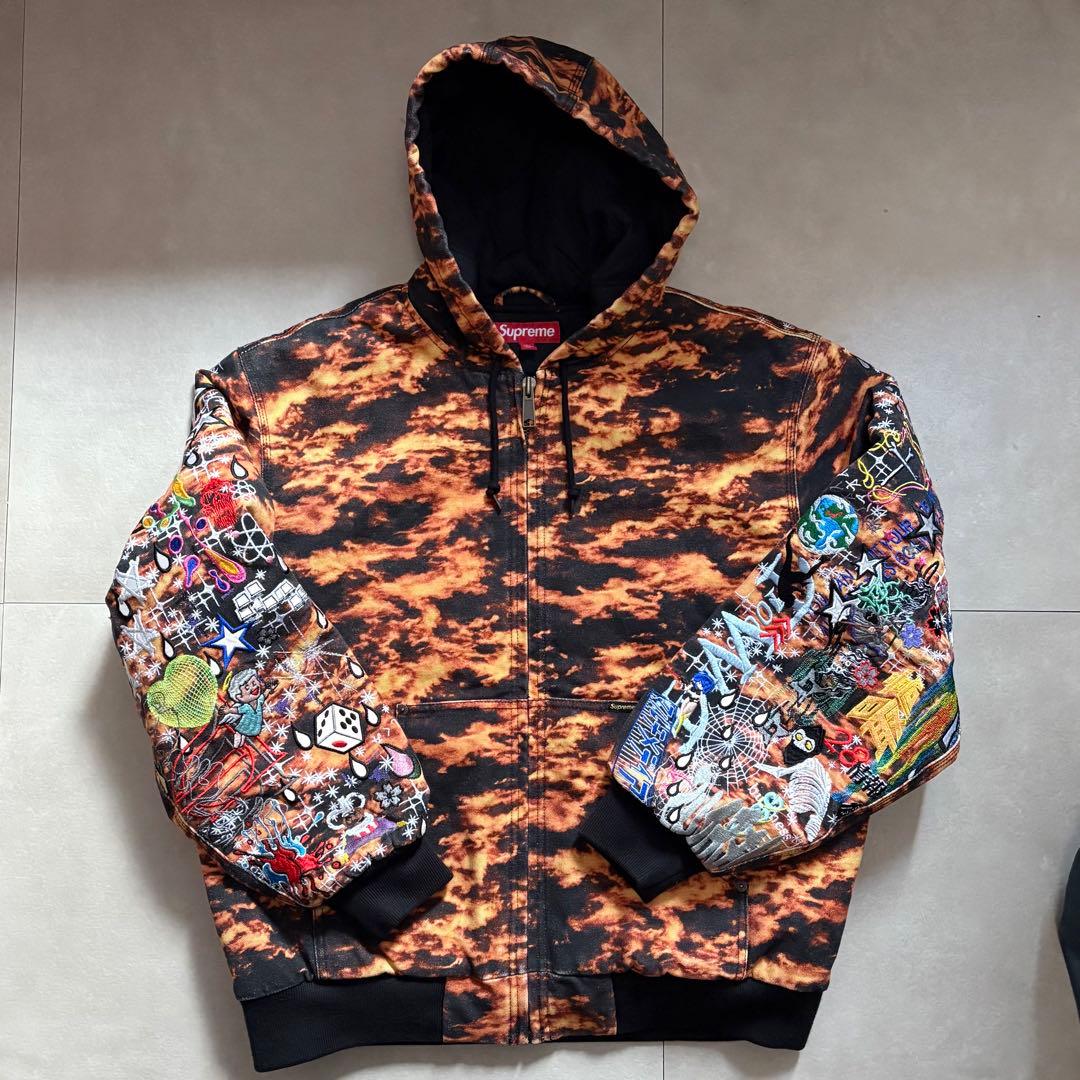 ジャケット・アウター AOI Embroidered Hooded Work Jacket M