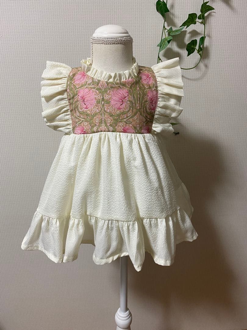 ハンドメイドノースリーブワンピース　80cm