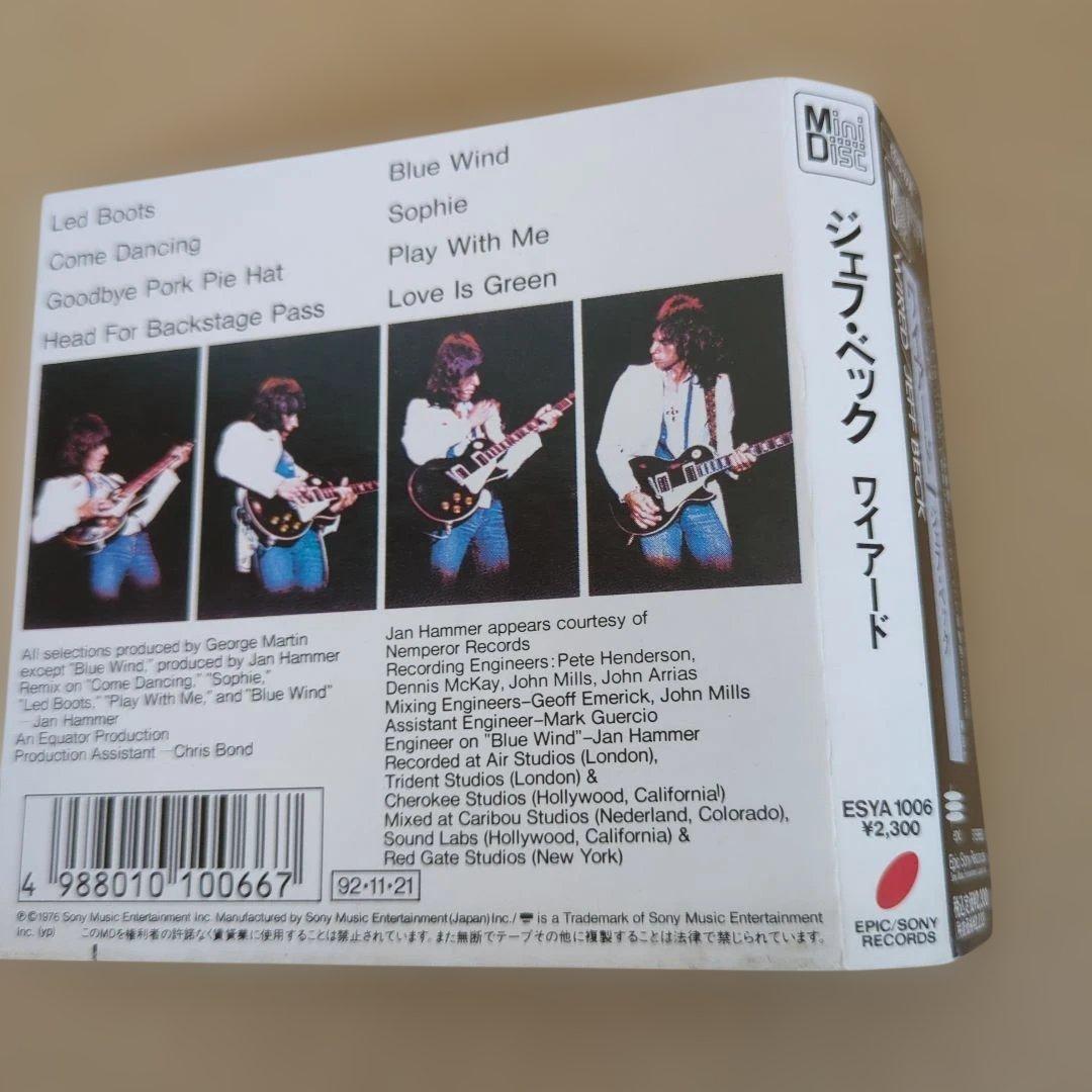 Jeff Beck／Wired MD ミニディスク　レア　洋楽　ジェフベック
