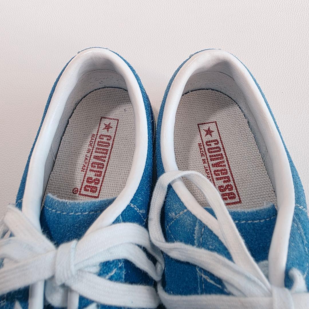 CONVERSE ワンスター スエード スニーカー ブルー 7.5