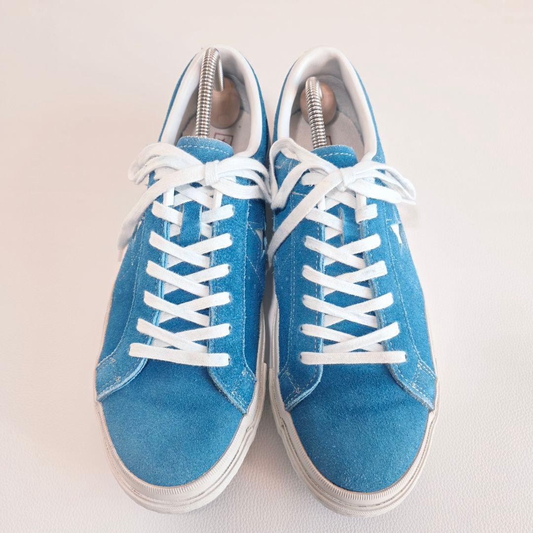 CONVERSE ワンスター スエード スニーカー ブルー 7.5