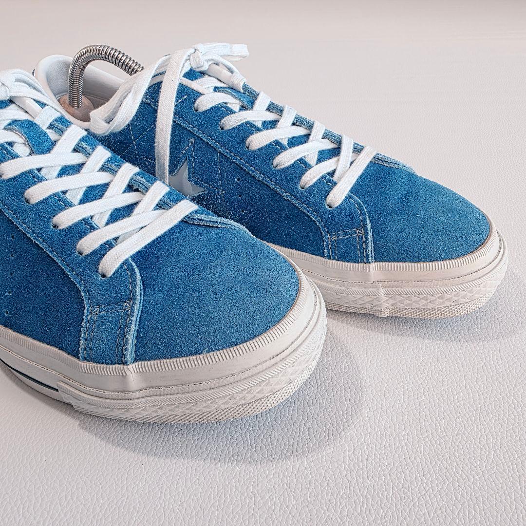 CONVERSE ワンスター スエード スニーカー ブルー 7.5