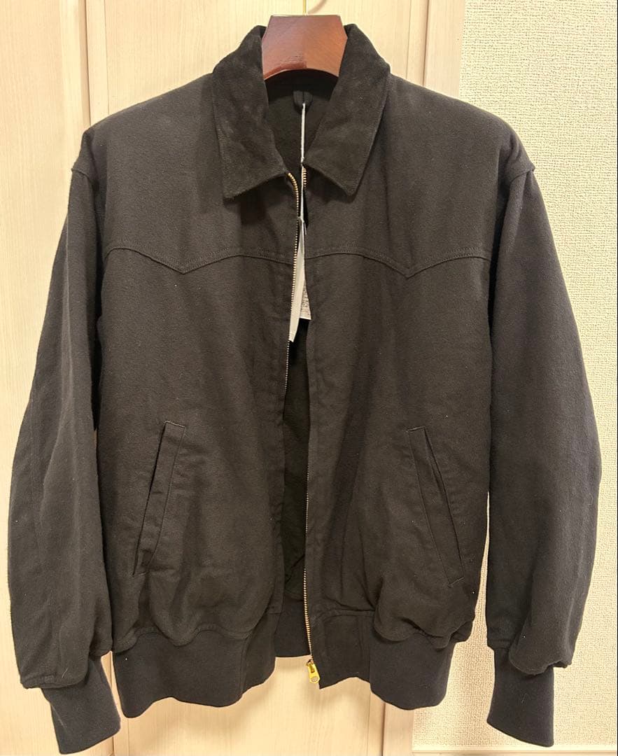 comoli 26ss ブラックドリル ジップジャケット size1