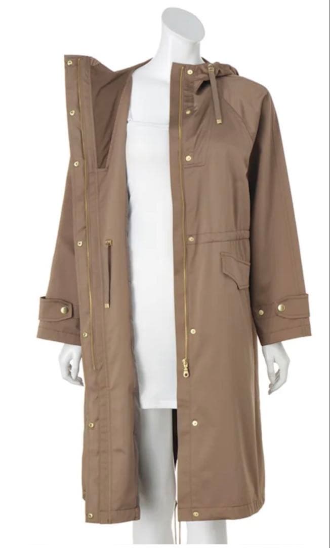 美品【DAMA collection】モッズコート 撥水加工　モカブラウン 7号