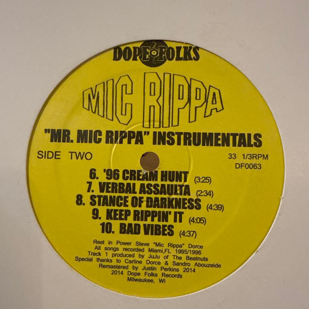 MR. MIC RIPPA レア　アングラ