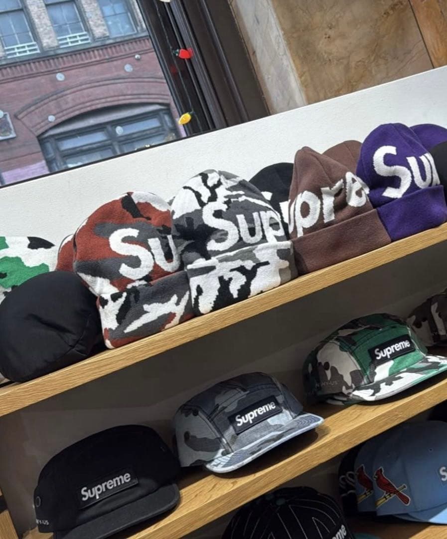 帽子 Supreme Camo Big Logo Beanie  Camo