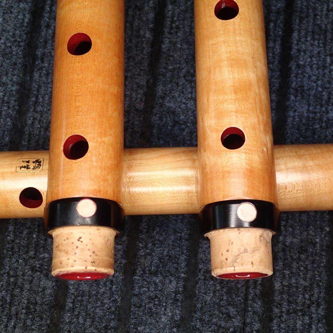 尺八 ワダ楽器 蝴蝶 (楓)七孔尺八のセット