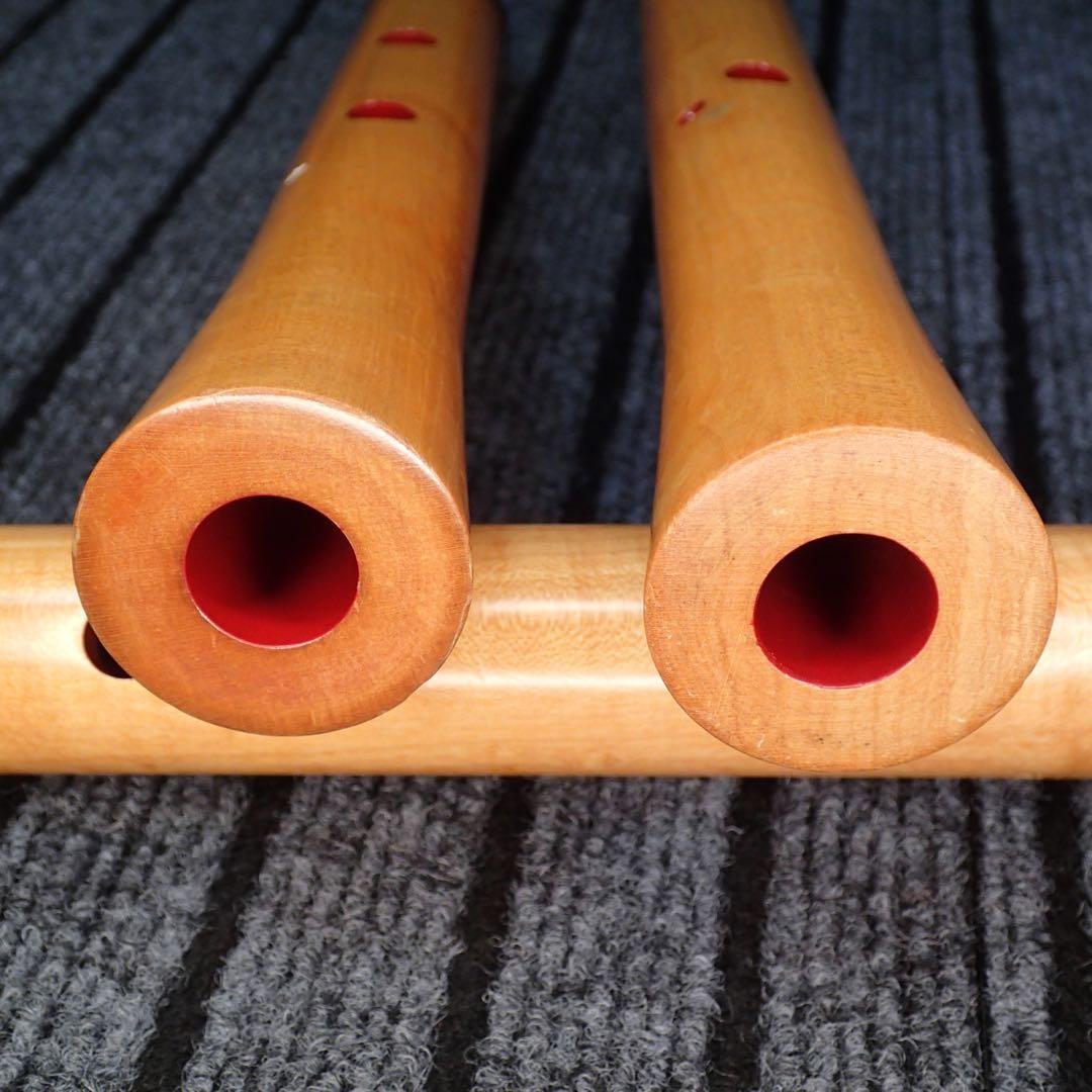 尺八 ワダ楽器 蝴蝶 (楓)七孔尺八のセット