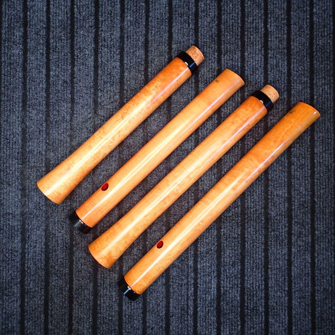 尺八 ワダ楽器 蝴蝶 (楓)七孔尺八のセット