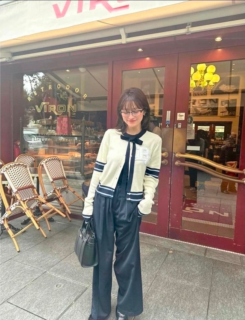 Bibiy.B. CLUB TIE CARDIGAN 限定ホワイト