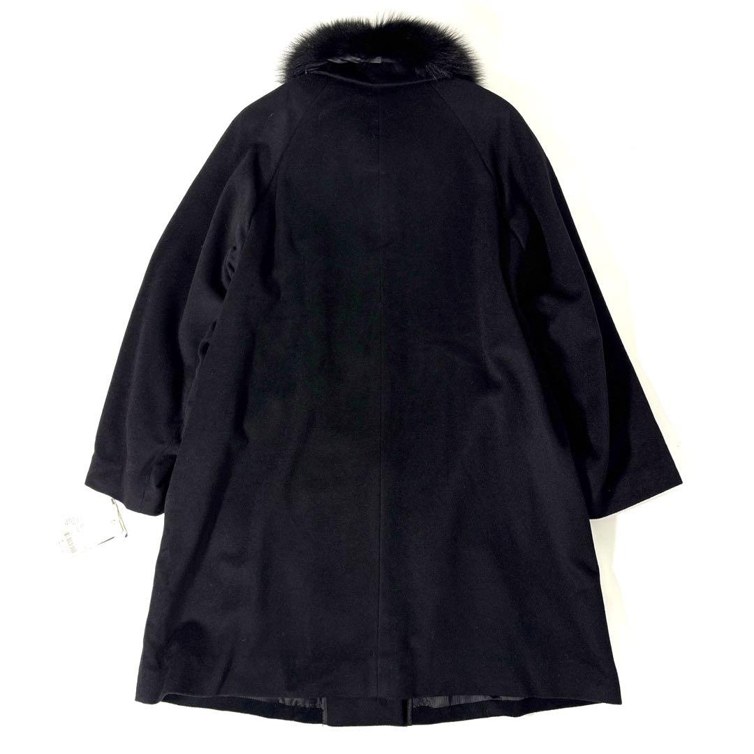 新品　カシミヤ　ロングコート　ブルーフォックス　ファー 13号　SAGA