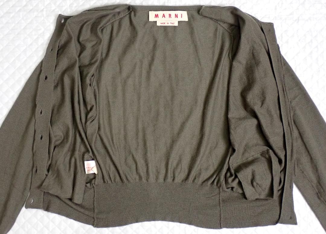 MARNI マルニ カシミヤ100% 長袖カーディガン 38 トップス