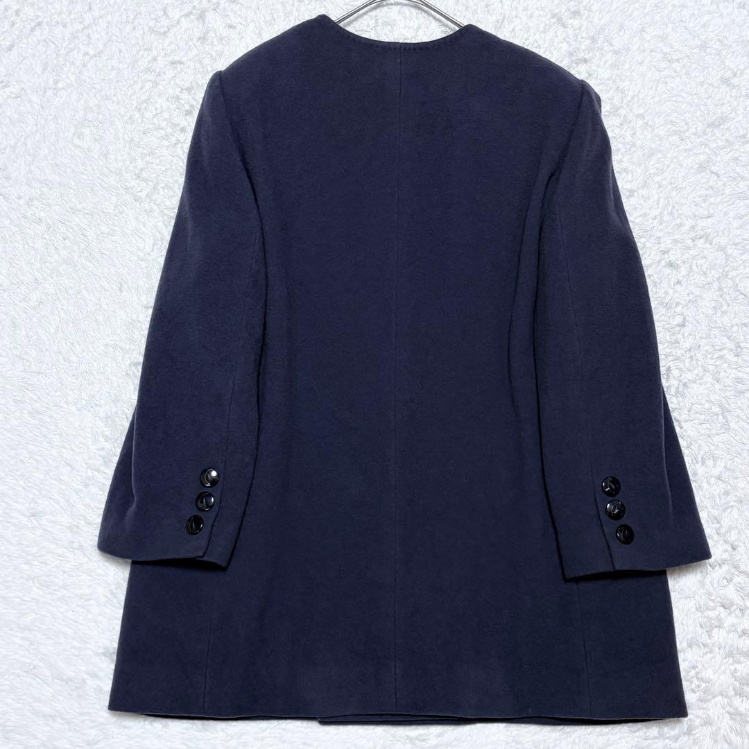【美品】希少 レリアン 大きいサイズ 15+ カシミヤ コート 上品 イタリア製