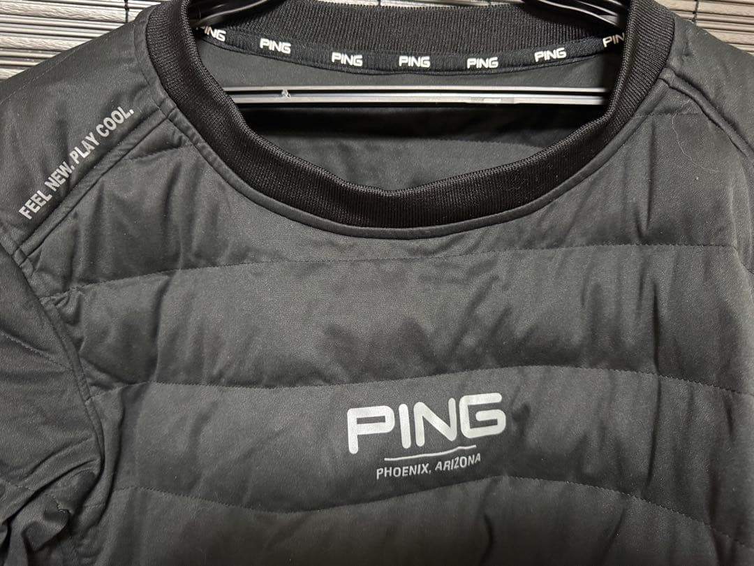 PING ゴルフ 中綿ジャケット トライストレッチ高機能中綿プルオーバーLサイズ
