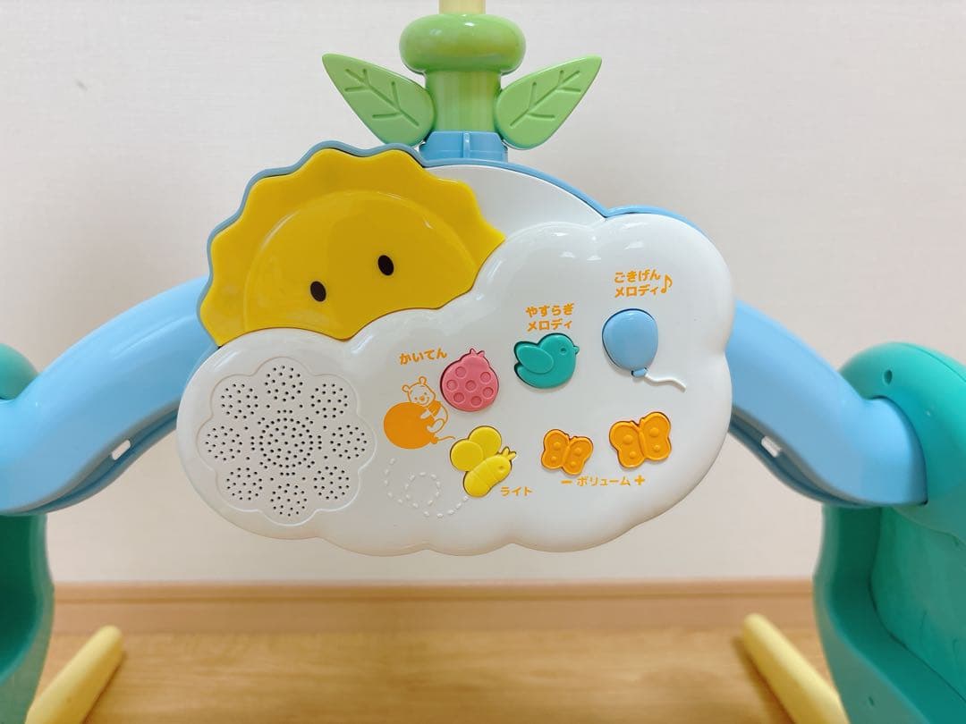 【美品／箱あり】くまのプーさん　回転6Wayジムにへんしんメリー プーメリー