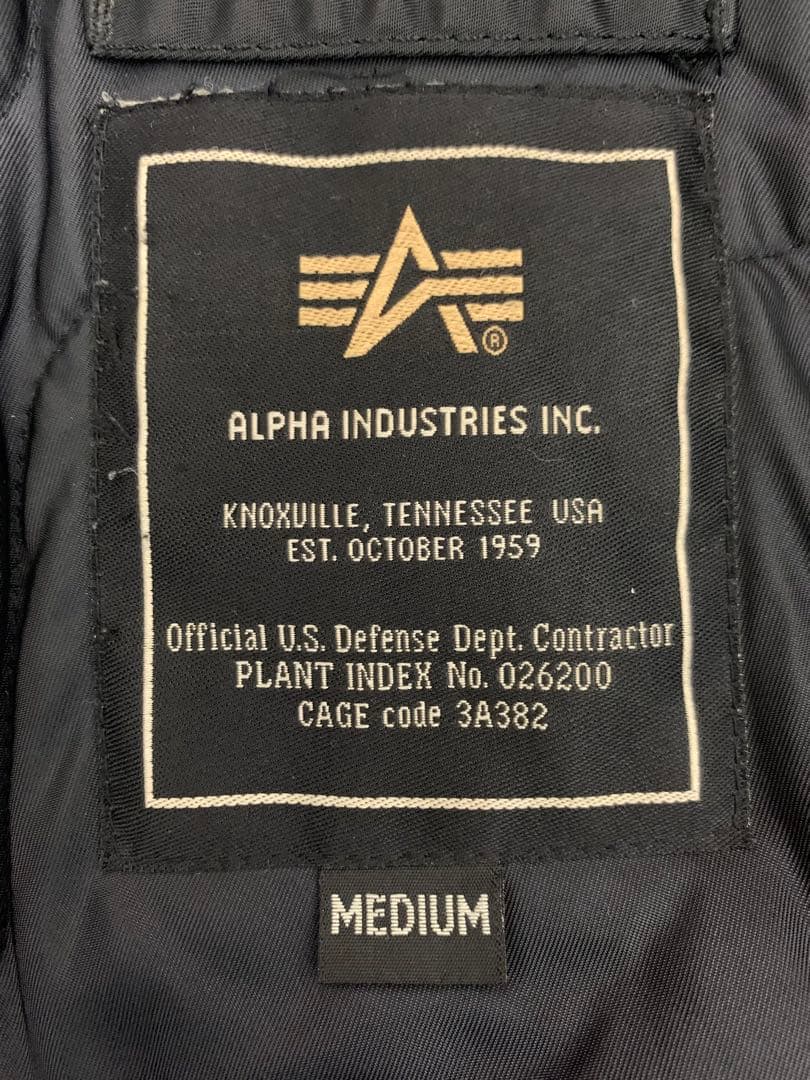ALPHA INDUSTRIES MA-1 ジャケット ブラック