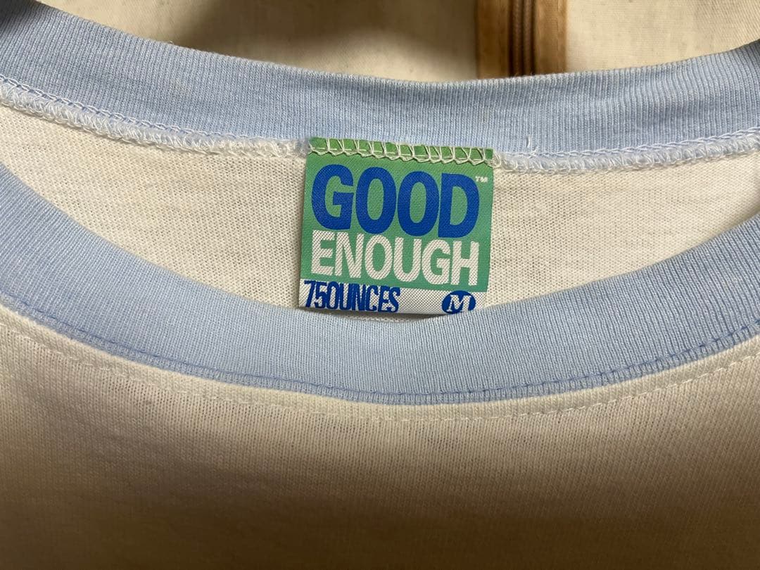 GOOD ENOUGH ホワイトブルー Tシャツ M