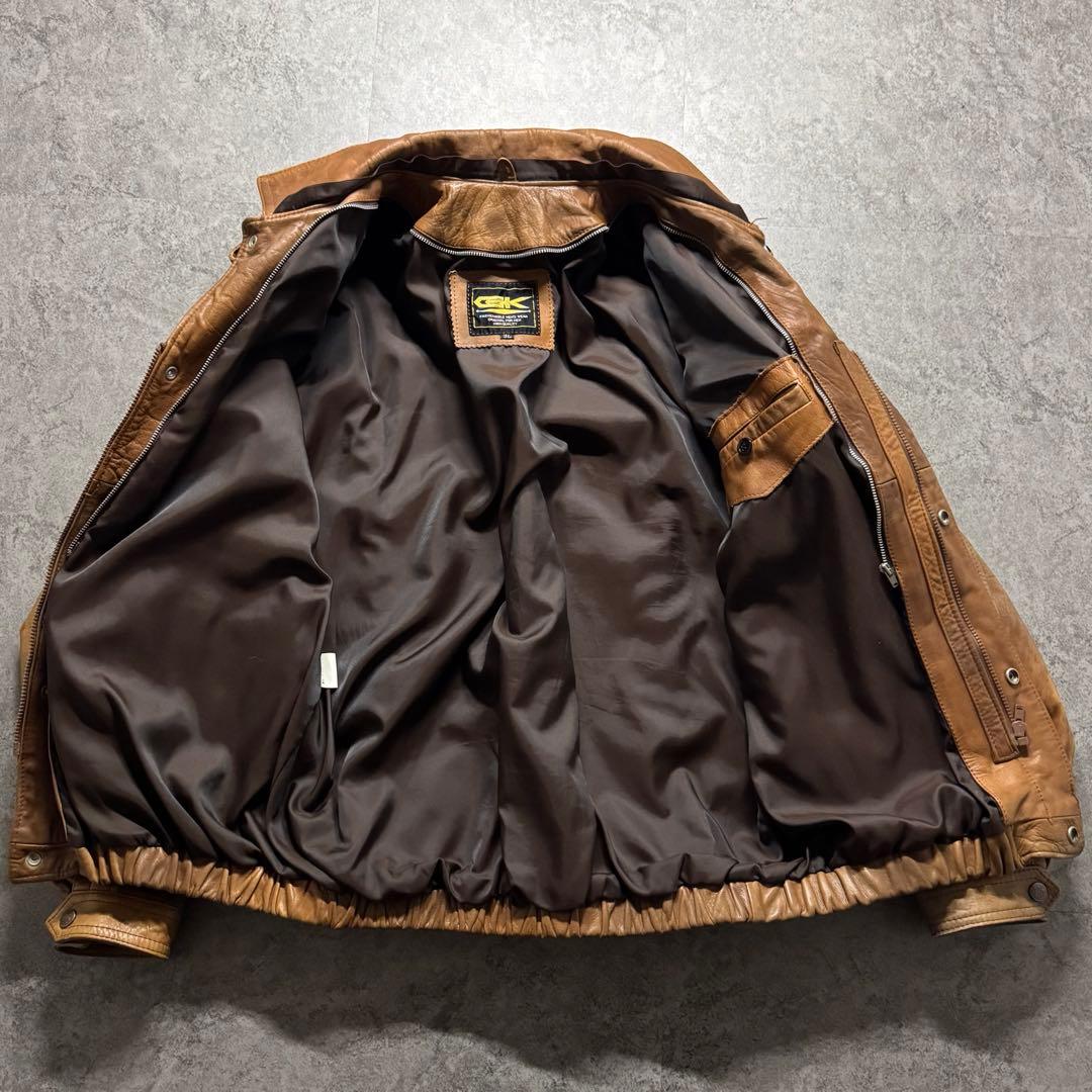 【90s vintage】type A-2 leather flight jkt