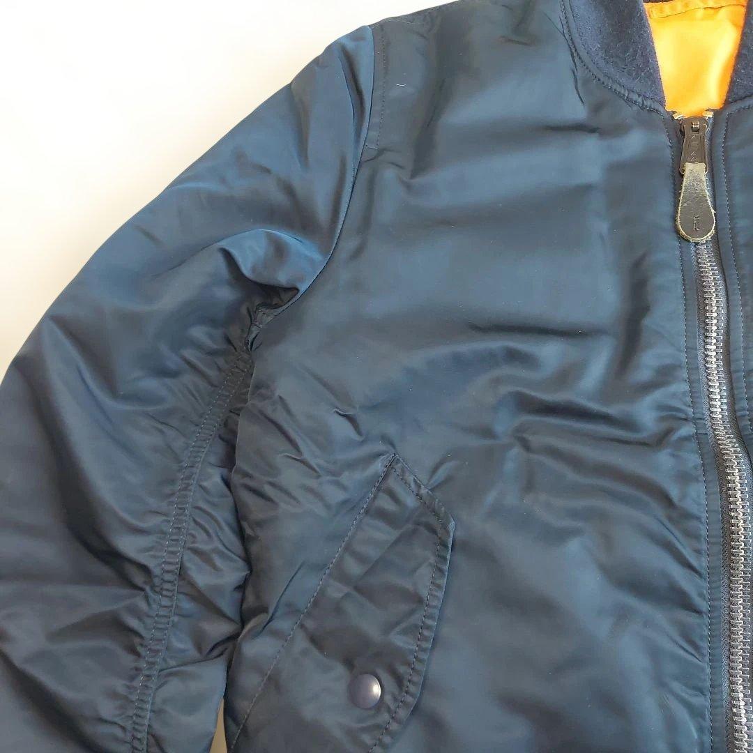 【美品】ALPHA INDUSTRIES MA-1 リバーシブル　M ネイビー