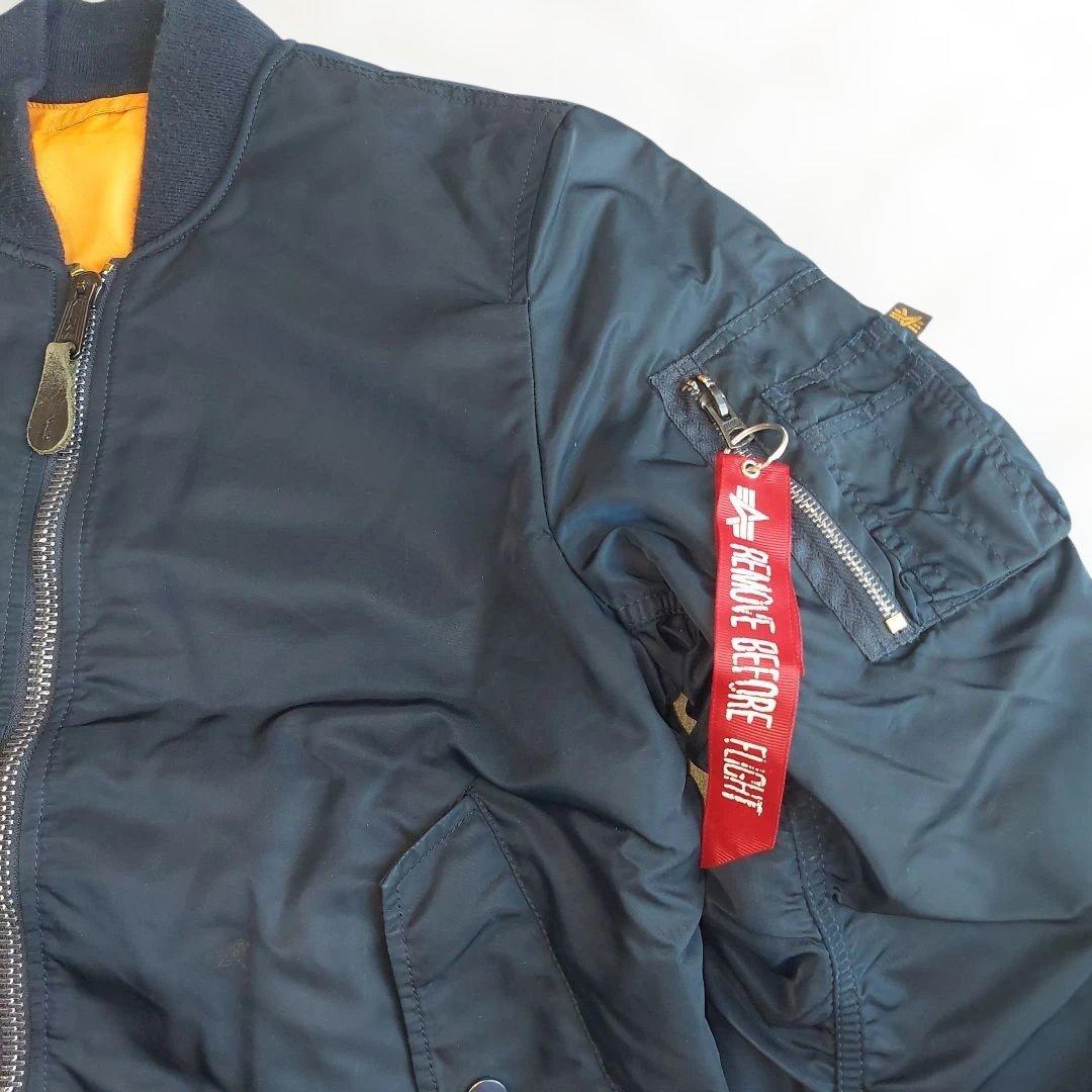 【美品】ALPHA INDUSTRIES MA-1 リバーシブル　M ネイビー