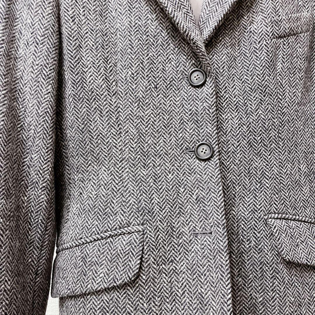 MAXMARA WEEKEND ヘリンボーンジャケットイタリア製40 ボタン欠品