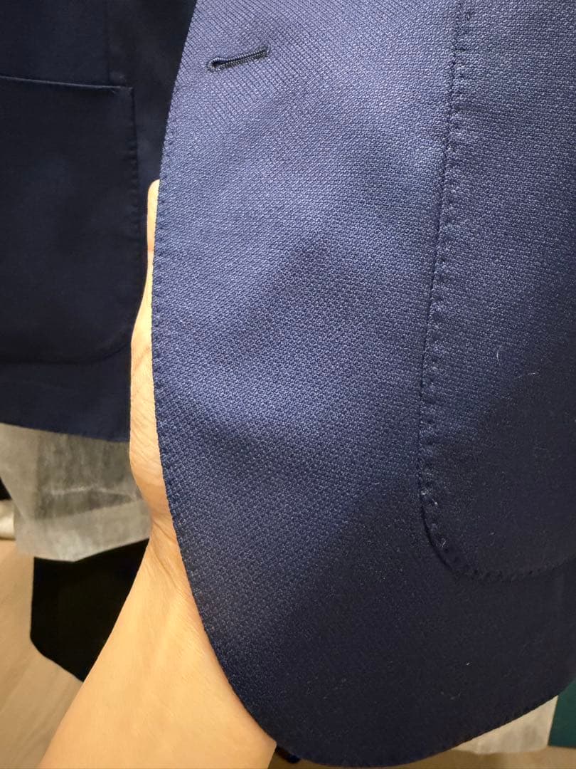 LARDINI サイズSネイビー ビジネスジャケット シングルブレスト