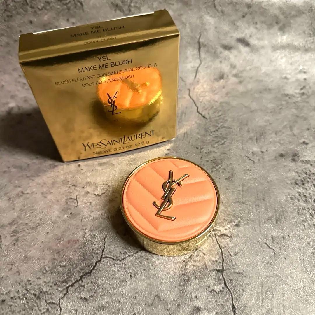 【新品未開封】YSL メイクミーブラッシュパウダー 57 コーラルクラッシュ