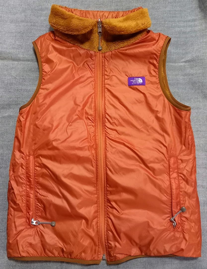 THE NORTH FACE フリースベスト オレンジ　リバーシブル