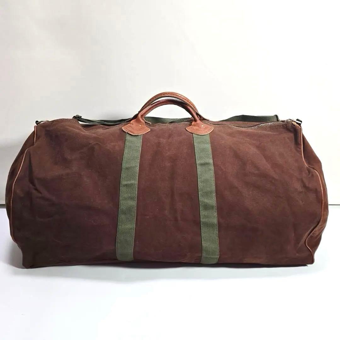 【激レア】80s L.L.BEAN 2way ボストンバッグ ブラウン　特大