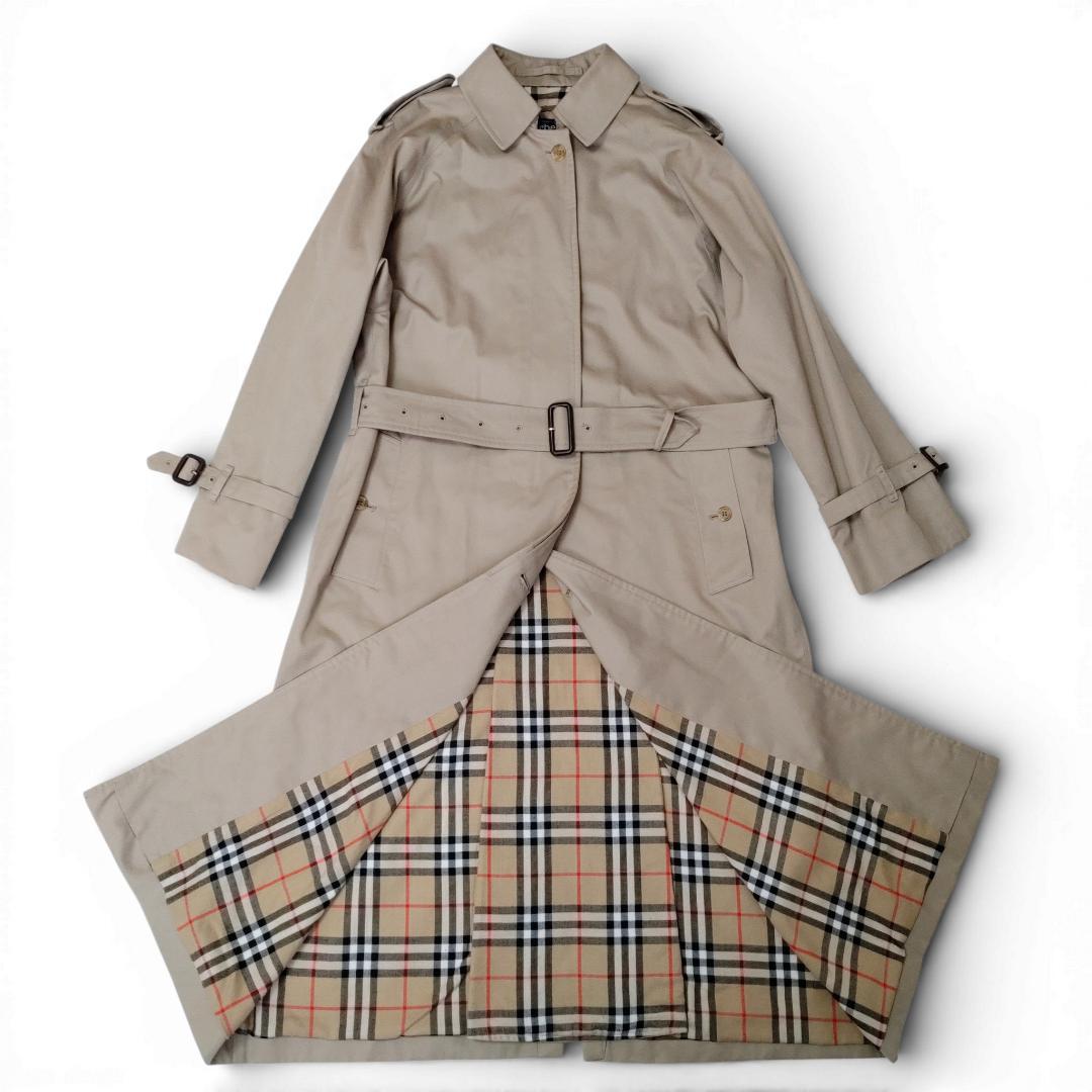 極美品✨BURBERRY バーバリー ステンカラーコート ロング 英国製