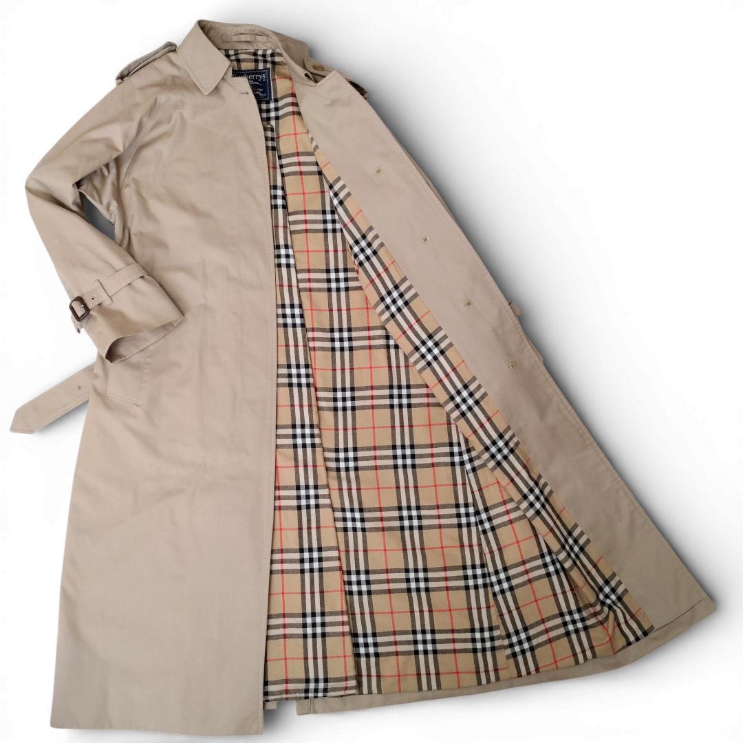 極美品✨BURBERRY バーバリー ステンカラーコート ロング 英国製