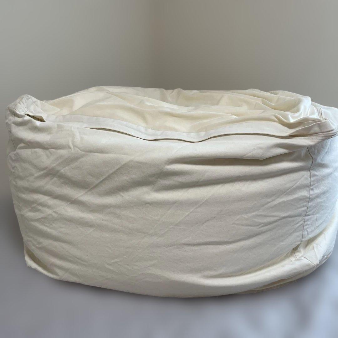 無印良品　体にフィットするソファ&カバー　生成 65×65×43cm