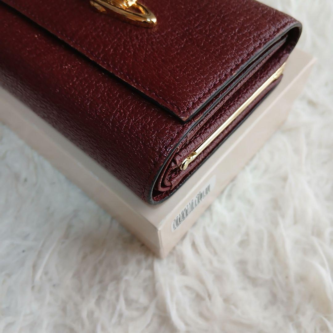 【Vivienne Westwood】オーブ　3つ折り財布 レザーガマ口