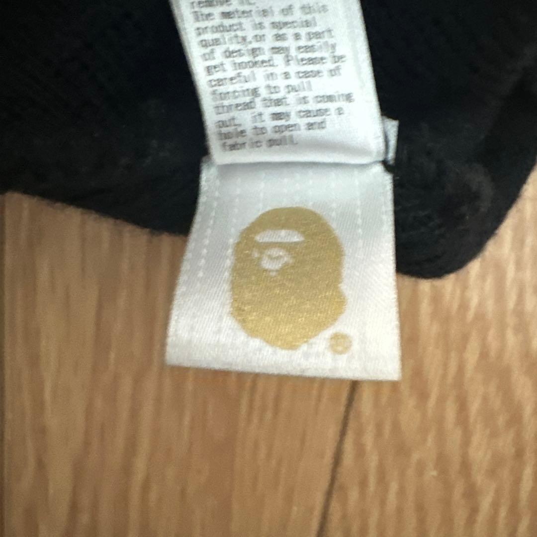 A BATHING APE 黒ニット帽・ビーニー、