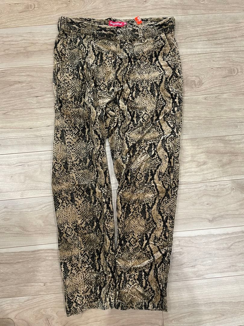値下新品supreme Corduroy Flight Pant Snake