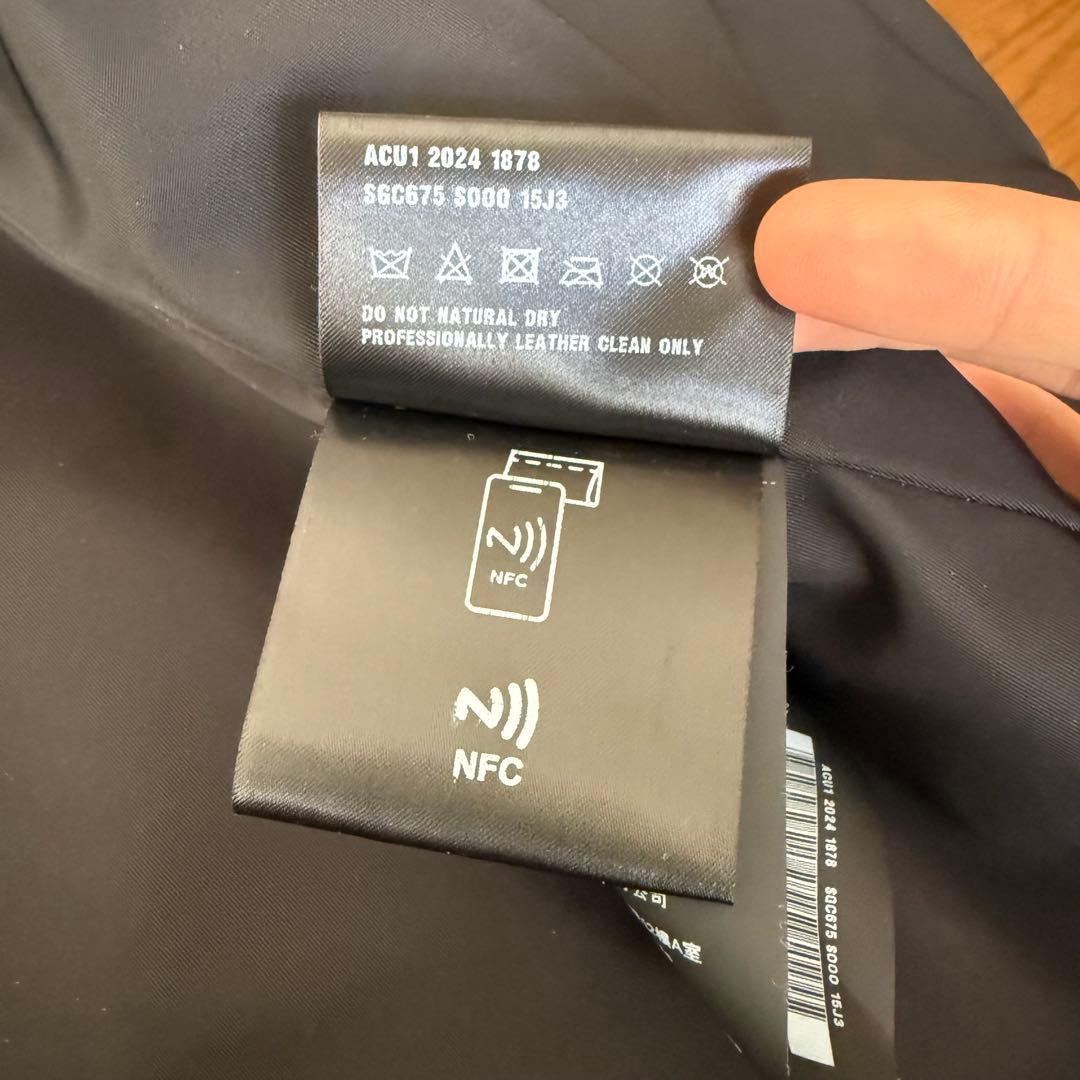 PRADA 24AWレザーカラー オーバー サイズジャケット コート XS