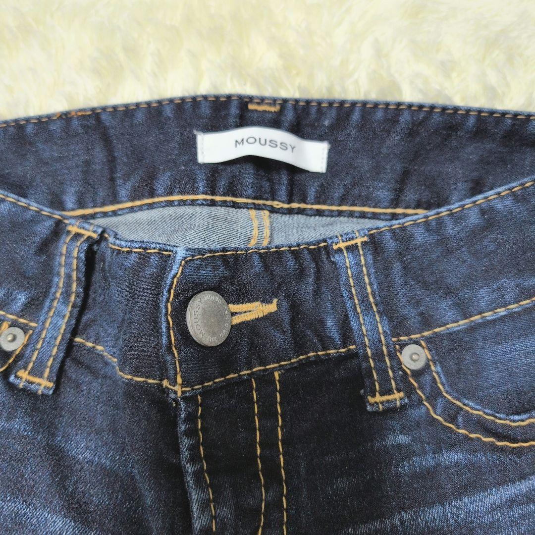 美品☆MOUSSY Rebirth SKINNY 27　 Y2K ダークブルー