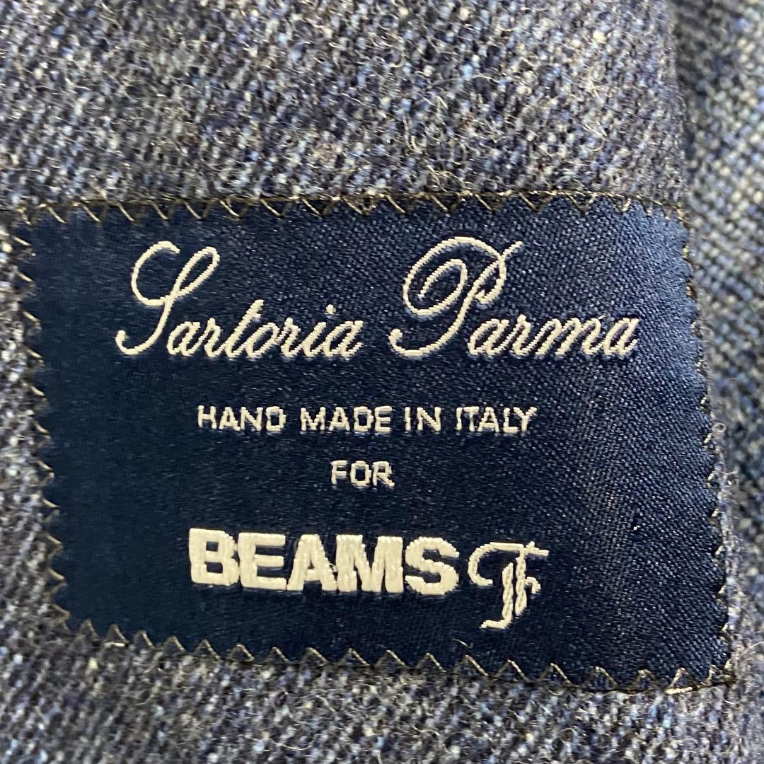BEAMS F ネイビー ウール混紡 テーラードジャケット M