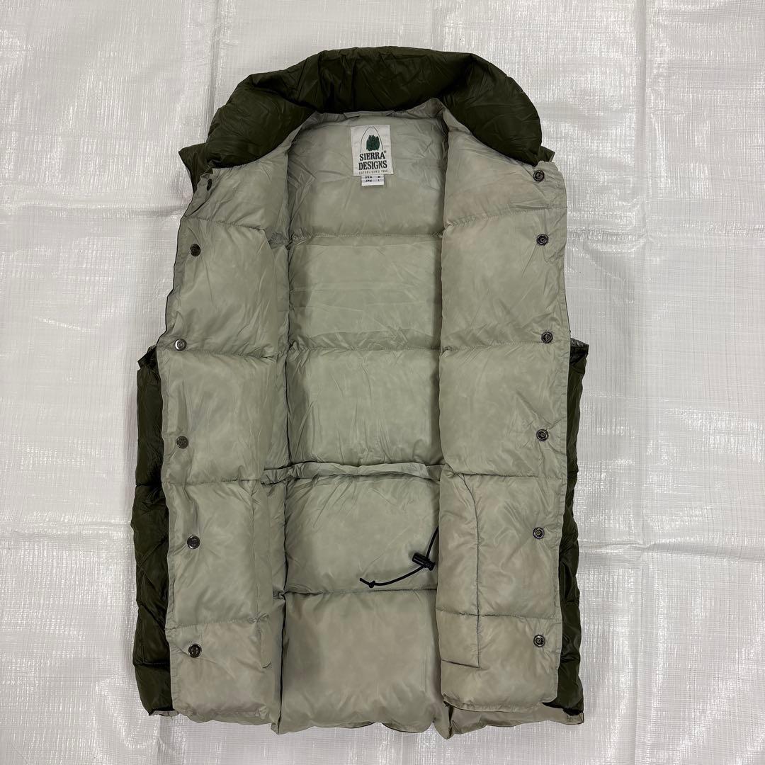 美品　シェラデザイン　ダウンベスト　Ｌサイズ