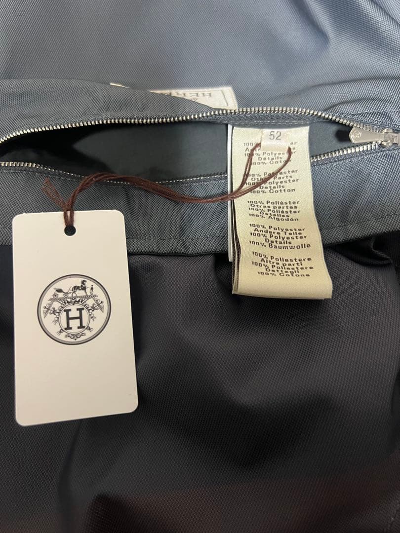 新品未使用　HERMES 春夏　ブルゾン　ケンブリッジ　トーンボーダー52