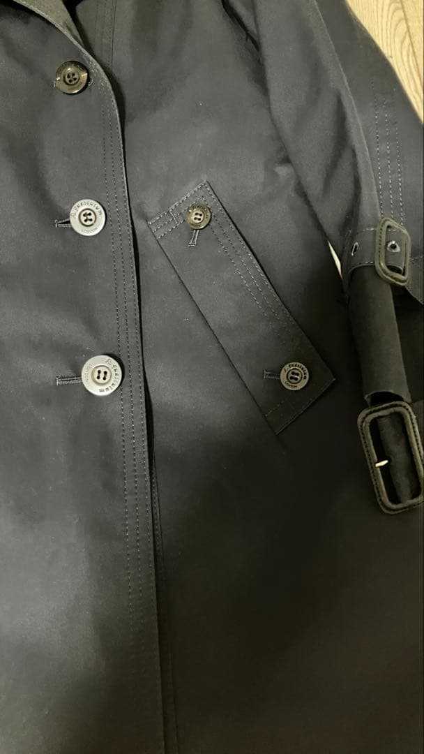 美品✨クリーニング済　アクアスキュータム　トレンチコート　ライナー付き　ネイビー