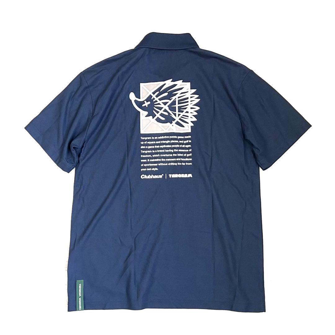 美品！ 【TANGRAM×CLUBHAUS】 コラボ ドライ ポロ ネイビー M