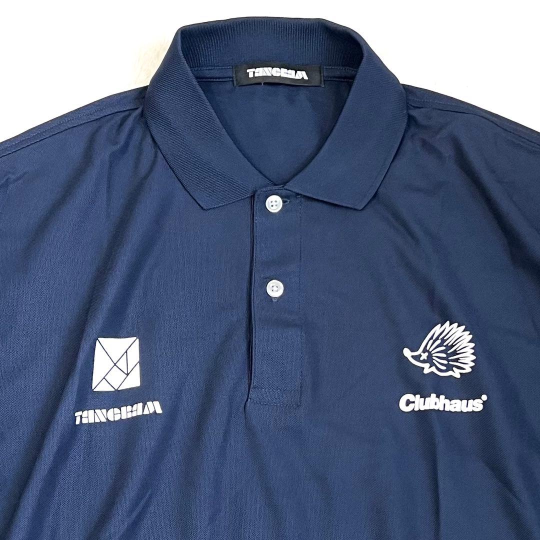 美品！ 【TANGRAM×CLUBHAUS】 コラボ ドライ ポロ ネイビー M